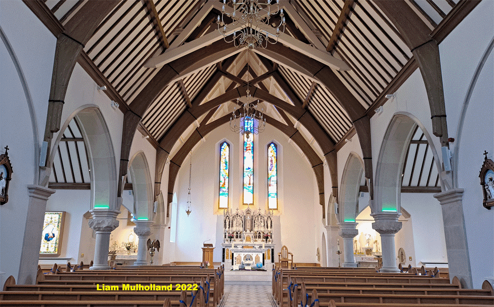 Lavey Chapel Ireland inside 2013 to 2022