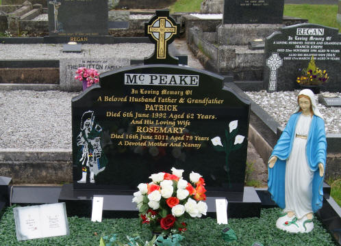 McPeake P Grave - The New Graveyard Lavey Parish Co Derry Ireland