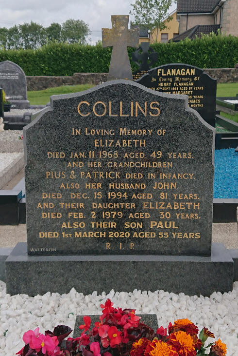 Collins Plot The New Graveyard Lavey Parish Co Derry Ireland